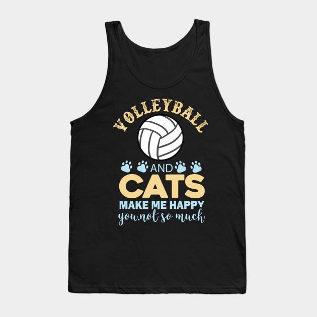 volleyball and cats make me happy you Tank Top by busines_night